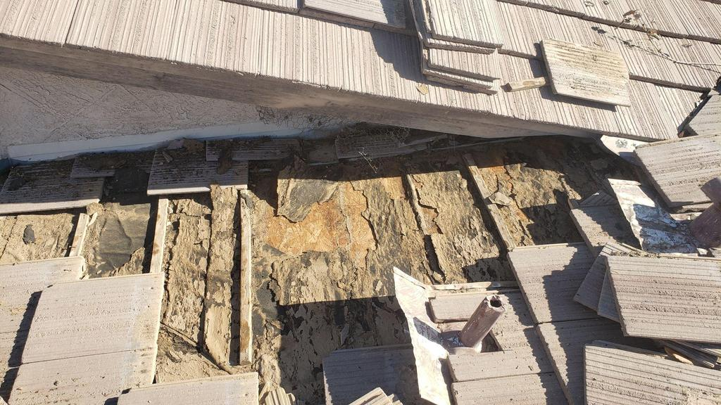 failed underlay on a tile roof in phoenix